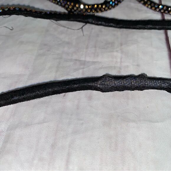 Azalea Wang - Brandy Long Black Diamond Lace Up Stiletto Heel Sandals-Size 8 - Picture 10 of 16